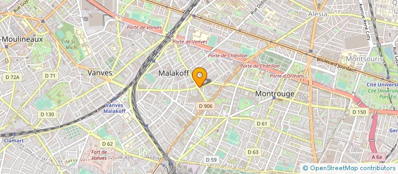 localisation de l'entreprise CAISSE DE CREDIT MUTUEL DE MALAKOFF  MALAKOFF