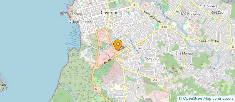 localisation de l'entreprise CAISSE DE CREDIT MUTUEL DE MATOURY  CAYENNE