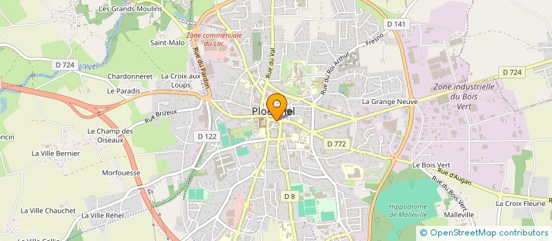 localisation de l'entreprise CAISSE DE CREDIT MUTUEL DE MAURON - PLOERMEL  PLOERMEL