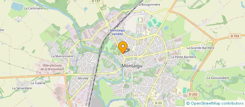 localisation de l'entreprise CAISSE DE CREDIT MUTUEL DE MONTAIGU à MONTAIGU-VENDEE