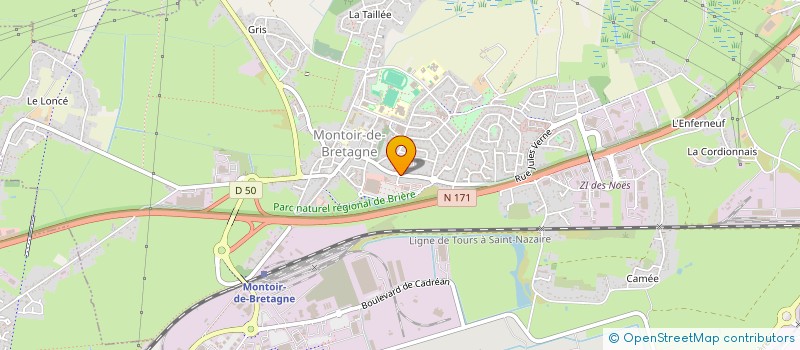 localisation de l'entreprise CAISSE DE CREDIT MUTUEL DE MONTOIR-SAINT MALO  MONTOIR-DE-BRETAGNE