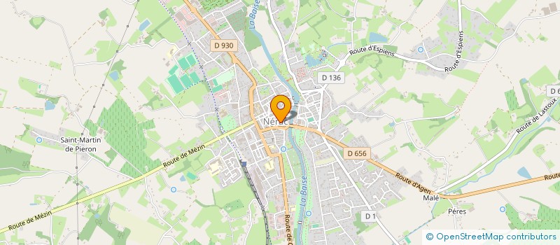 localisation de l'entreprise CAISSE DE CREDIT MUTUEL DE NERAC  NERAC