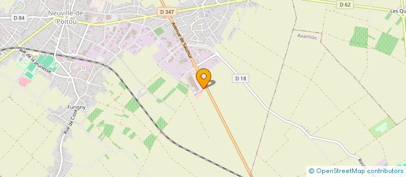 localisation de l'entreprise CAISSE DE CREDIT MUTUEL DE NEUVILLE DE POITOU  NEUVILLE-DE-POITOU