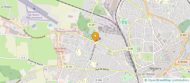 localisation de l'entreprise CAISSE DE CREDIT MUTUEL DE NEVERS OUEST à NEVERS