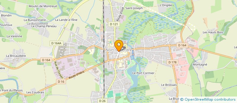 localisation de l'entreprise CAISSE DE CREDIT MUTUEL DE NORT-SAFFRE-JOUE  NORT-SUR-ERDRE