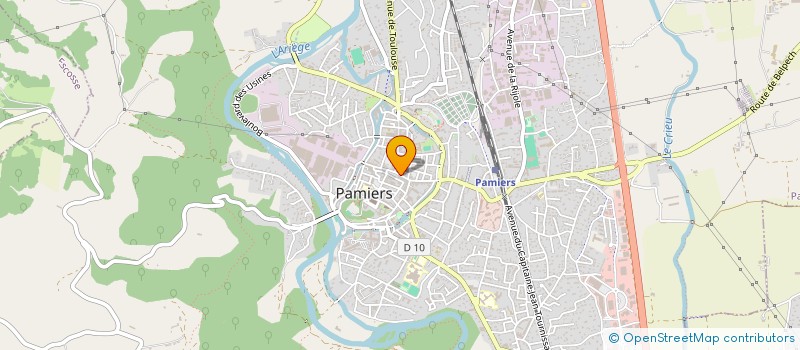 localisation de l'entreprise CAISSE DE CREDIT MUTUEL DE PAMIERS à PAMIERS