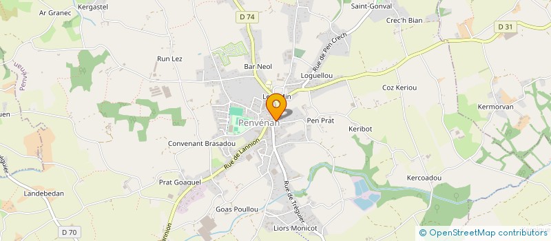 localisation de l'entreprise CAISSE DE CREDIT MUTUEL DE PENVENAN  PENVENAN