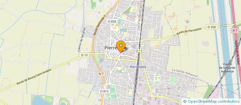 localisation de l'entreprise CAISSE DE CREDIT MUTUEL DE PIERRELATTE à PIERRELATTE