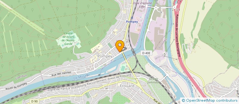 localisation de l'entreprise CAISSE DE CREDIT MUTUEL DE POMPEY CHAMPIGNEULLES  POMPEY