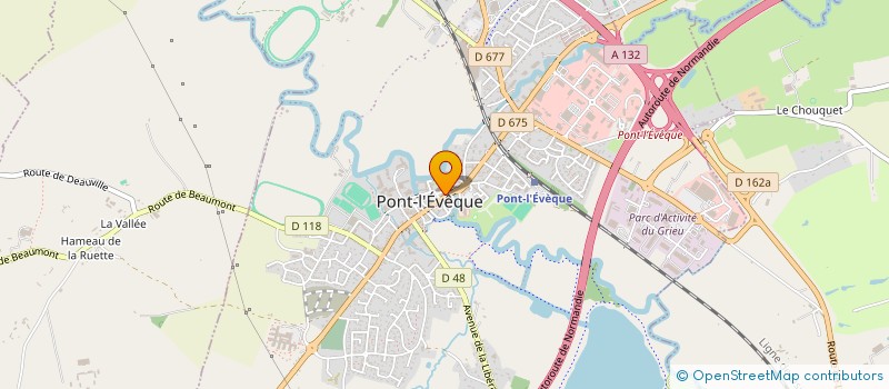 localisation de l'entreprise CAISSE DE CREDIT MUTUEL DE PONT L'EVEQUE  PONT L'EVEQUE