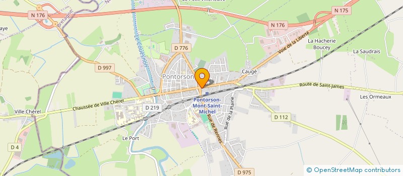 localisation de l'entreprise CAISSE DE CREDIT MUTUEL DE PONTORSON  PONTORSON