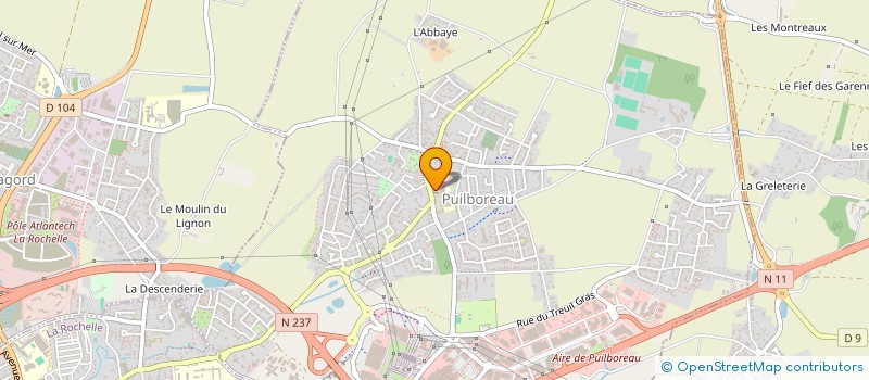 localisation de l'entreprise CAISSE DE CREDIT MUTUEL DE PUILBOREAU  PUILBOREAU