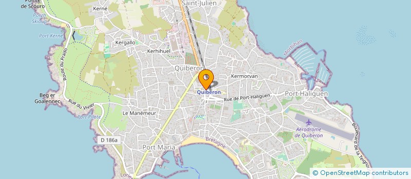 localisation de l'entreprise CAISSE DE CREDIT MUTUEL DE QUIBERON  QUIBERON