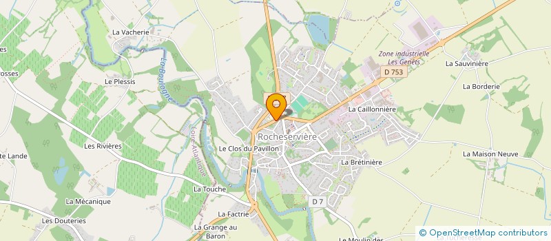 localisation de l'entreprise CAISSE DE CREDIT MUTUEL DE ROCHESERVIERE  ROCHESERVIERE