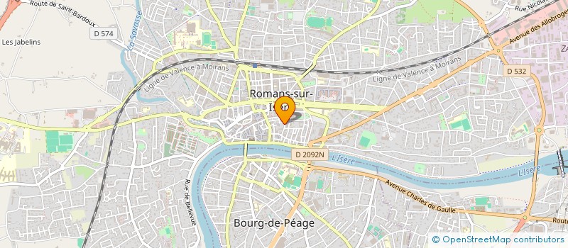 localisation de l'entreprise CAISSE DE CREDIT MUTUEL DE ROMANS CENTRE à ROMANS-SUR-ISERE
