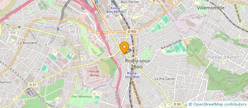 localisation de l'entreprise CAISSE DE CREDIT MUTUEL DE ROSNY-SOUS-BOIS à ROSNY-SOUS-BOIS