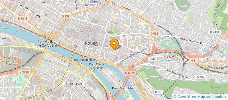 localisation de l'entreprise CAISSE DE CREDIT MUTUEL DE ROUEN SAINT MARC DARNETAL  ROUEN