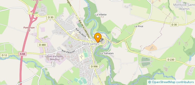 localisation de l'entreprise CAISSE DE CREDIT MUTUEL DE SAINT JAMES  SAINT-JAMES