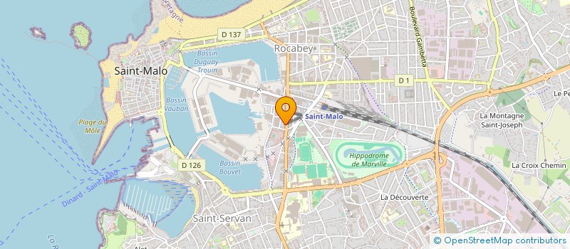 localisation de l'entreprise CAISSE DE CREDIT MUTUEL DE SAINT-MALO  SAINT-MALO