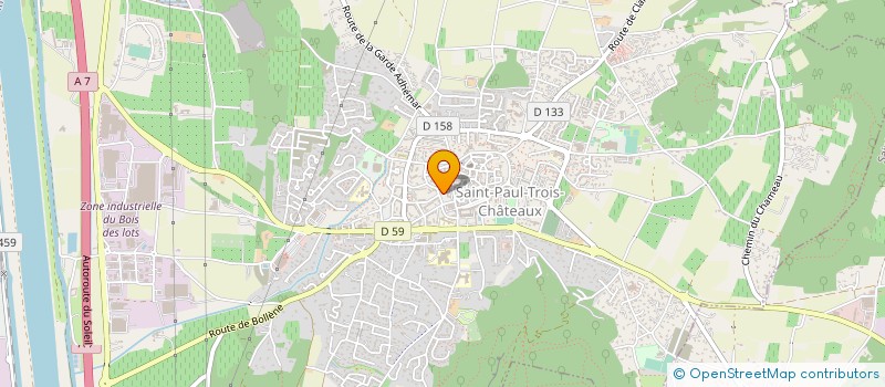 localisation de l'entreprise CAISSE DE CREDIT MUTUEL DE SAINT PAUL TROIS CHATEAUX  SAINT-PAUL-TROIS-CHATEAUX