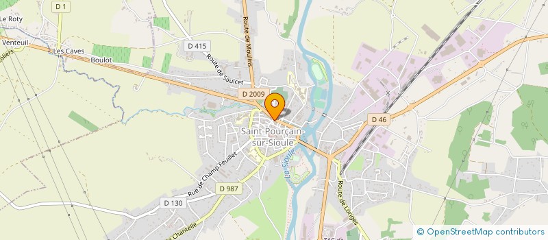 localisation de l'entreprise CAISSE DE CREDIT MUTUEL DE SAINT POURCAIN SUR SIOULE à SAINT-POURCAIN-SUR-SIOULE