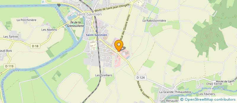 localisation de l'entreprise CAISSE DE CREDIT MUTUEL DE SAINT SAVINIEN  SAINT-SAVINIEN