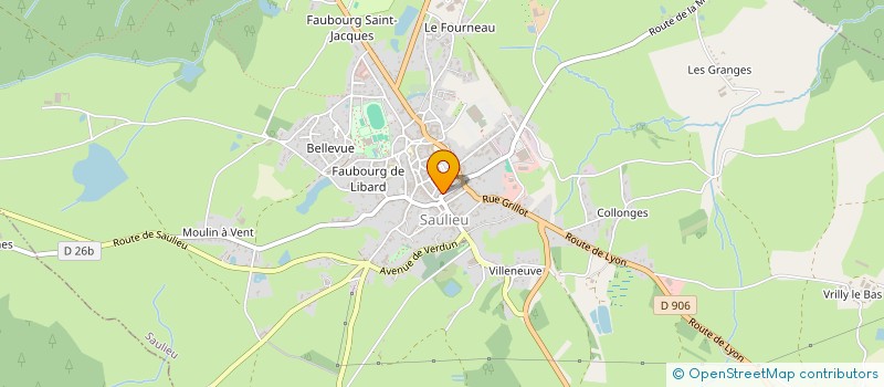 localisation de l'entreprise CAISSE DE CREDIT MUTUEL DE SAULIEU  SAULIEU