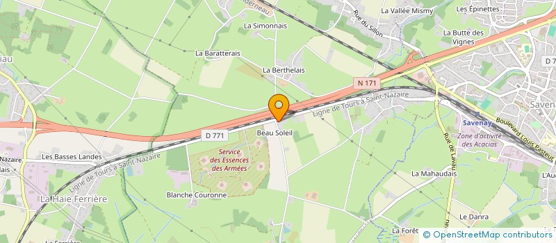 localisation de l'entreprise CAISSE DE CREDIT MUTUEL DE SAVENAY FAY-BOUVRON  SAVENAY