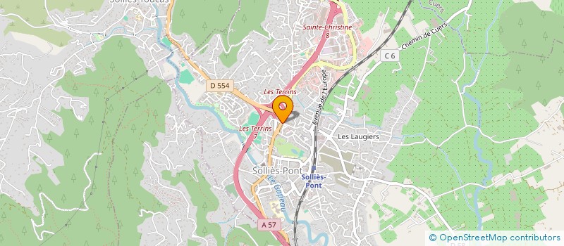 localisation de l'entreprise CAISSE DE CREDIT MUTUEL DE SOLLIES PONT  SOLLIES-PONT