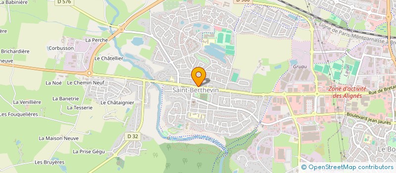 localisation de l'entreprise CAISSE DE CREDIT MUTUEL DE ST BERTHEVIN  SAINT-BERTHEVIN