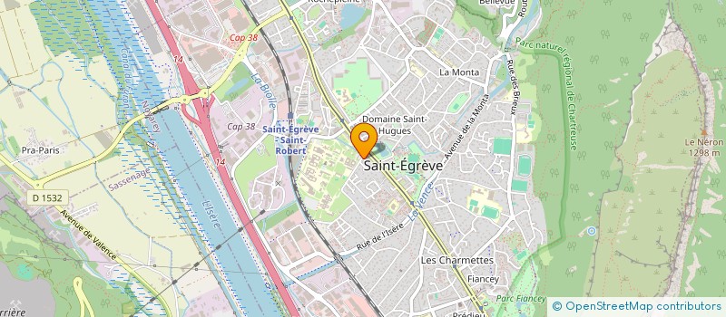 localisation de l'entreprise CAISSE DE CREDIT MUTUEL DE ST EGREVE  SAINT-EGREVE