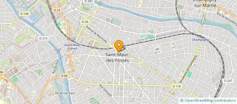 localisation de l'entreprise CAISSE DE CREDIT MUTUEL DE ST MAUR  SAINT-MAUR-DES-FOSSES