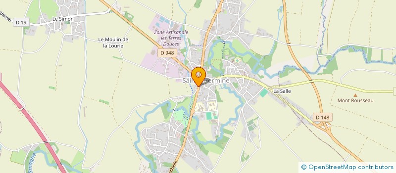 localisation de l'entreprise CAISSE DE CREDIT MUTUEL DE STE HERMINE  SAINTE-HERMINE