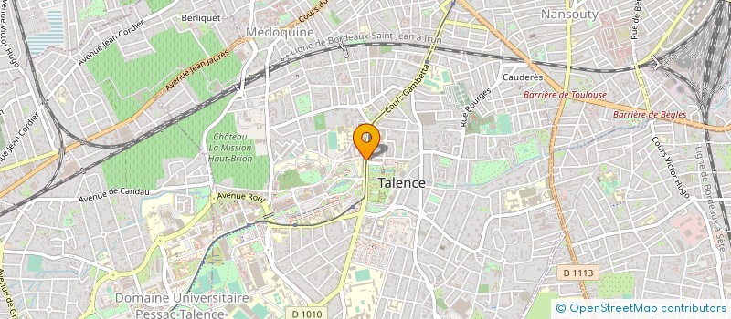 localisation de l'entreprise CAISSE DE CREDIT MUTUEL DE TALENCE  TALENCE