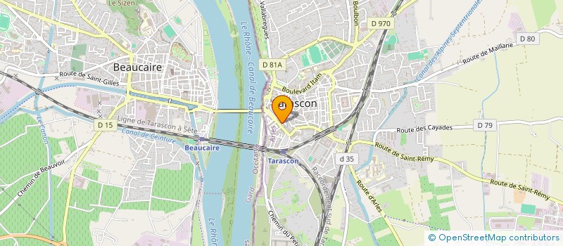 localisation de l'entreprise CAISSE DE CREDIT MUTUEL DE TARASCON  TARASCON