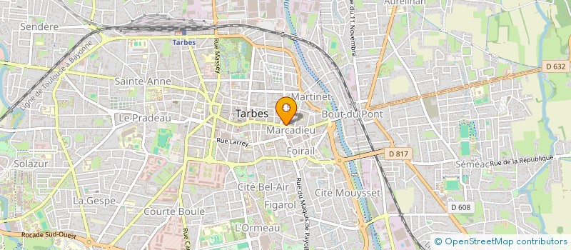 localisation de l'entreprise CAISSE DE CREDIT MUTUEL DE TARBES  TARBES
