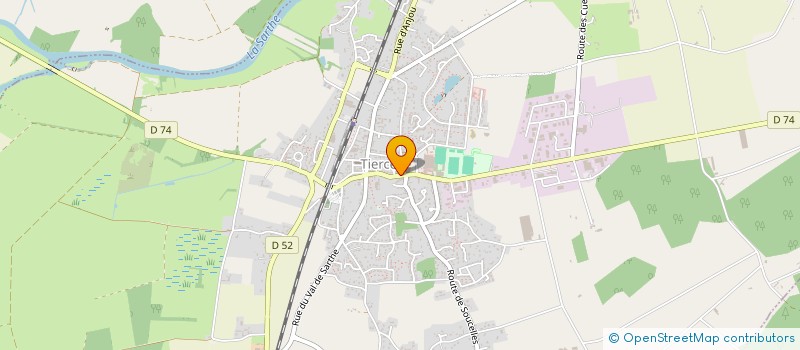 localisation de l'entreprise CAISSE DE CREDIT MUTUEL DE TIERCE-CHATEAUNEUF  TIERCE