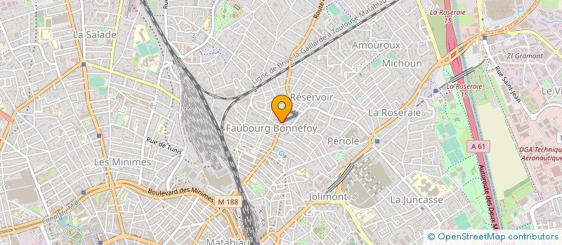 localisation de l'entreprise CAISSE DE CREDIT MUTUEL DE TOULOUSE BONNEFOY - CROIX DAURADE à TOULOUSE