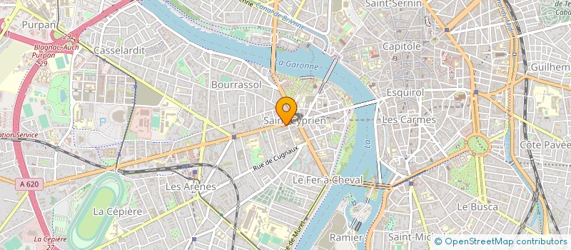 localisation de l'entreprise CAISSE DE CREDIT MUTUEL DE TOULOUSE SAINT CYPRIEN - PURPAN à TOULOUSE