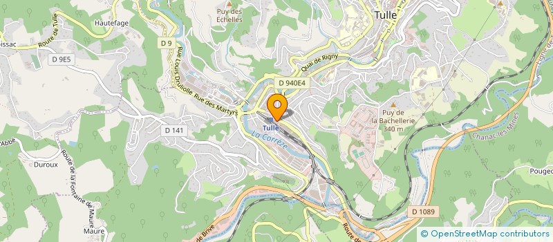 localisation de l'entreprise CAISSE DE CREDIT MUTUEL DE TULLE  TULLE