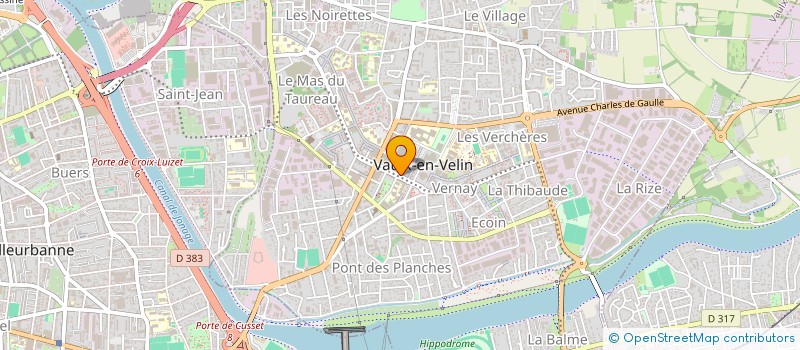 localisation de l'entreprise CAISSE DE CREDIT MUTUEL DE VAULX EN VELIN  VAULX-EN-VELIN