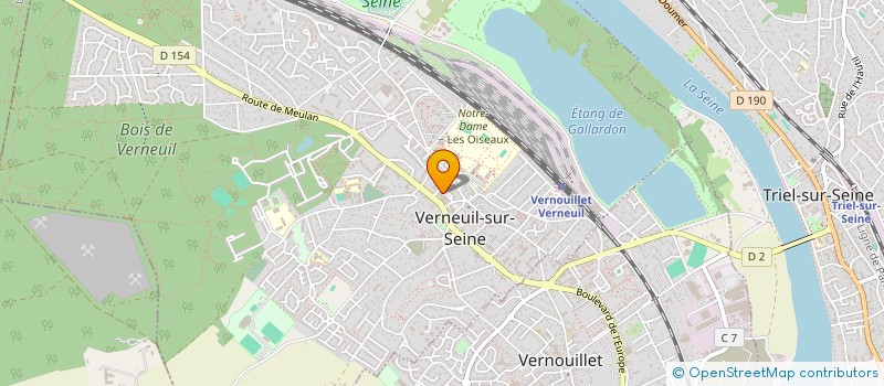 localisation de l'entreprise CAISSE DE CREDIT MUTUEL DE VERNEUIL SUR SEINE  VERNEUIL-SUR-SEINE