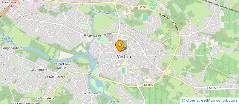 localisation de l'entreprise CAISSE DE CREDIT MUTUEL DE VERTOU HAYE-FOUASSIERE  VERTOU