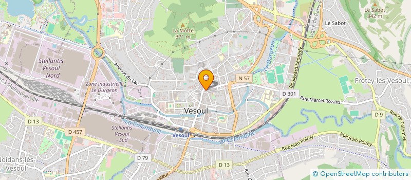 localisation de l'entreprise CAISSE DE CREDIT MUTUEL DE VESOUL  VESOUL