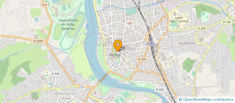 localisation de l'entreprise CAISSE DE CREDIT MUTUEL DE VICHY à VICHY