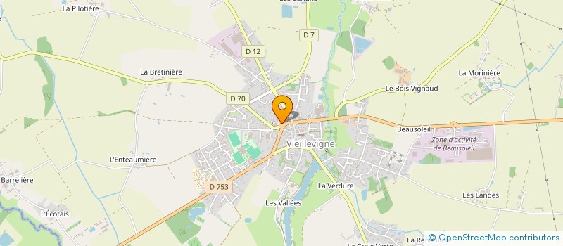 localisation de l'entreprise CAISSE DE CREDIT MUTUEL DE VIEILLEVIGNE-LA PLANCHE  VIEILLEVIGNE