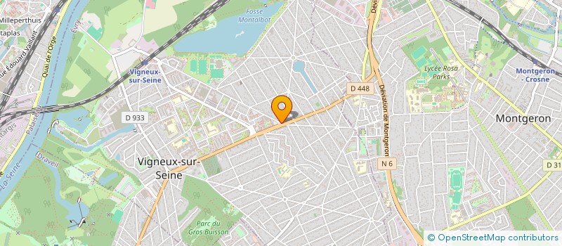 localisation de l'entreprise CAISSE DE CREDIT MUTUEL DE VIGNEUX VAL DE SEINE  VIGNEUX-SUR-SEINE