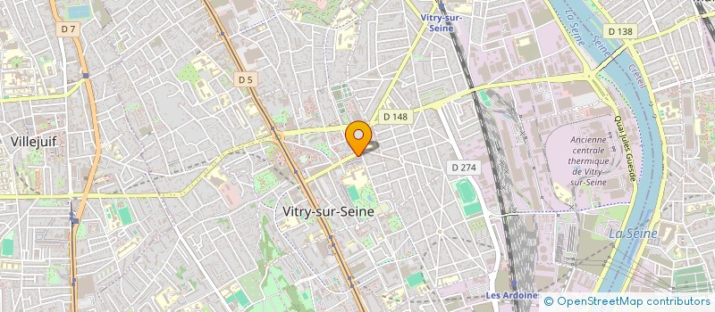 localisation de l'entreprise CAISSE DE CREDIT MUTUEL DE VITRY SUR SEINE à VITRY-SUR-SEINE
