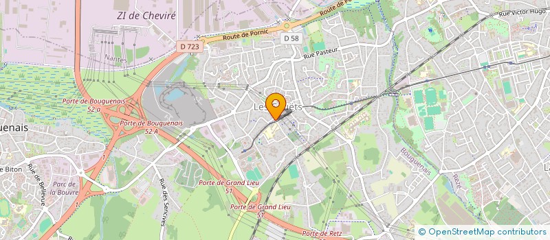 localisation de l'entreprise CAISSE DE CREDIT MUTUEL DES COUETS  BOUGUENAIS