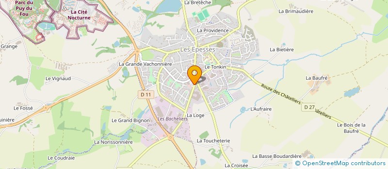 localisation de l'entreprise CAISSE DE CREDIT MUTUEL DES EPESSES  LES EPESSES